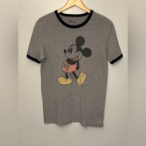 Vintage Disney Mickey Mouse Tee Gray Size Medium